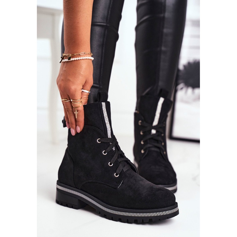 SEA Naisten Saappaat Eco Suede Black Hundret Percent musta 1