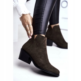 S.Barski Naisten saappaat, joissa tasainen kantapää lämmin syksy Khaki Milky 1