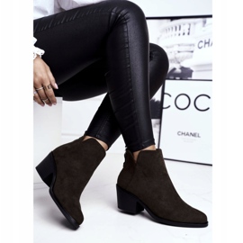 S.Barski Naisten saappaat, joissa tasainen kantapää lämmin syksy Khaki Milky 2