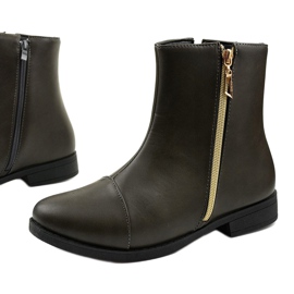 Kelera harmaat litteät naisten saappaat 1