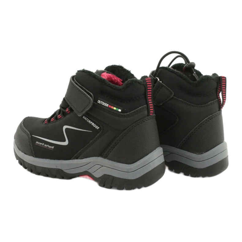 Pehmeäkuoriset urheilukengät American Club HL38 / 20 -kalvolla musta punainen 4