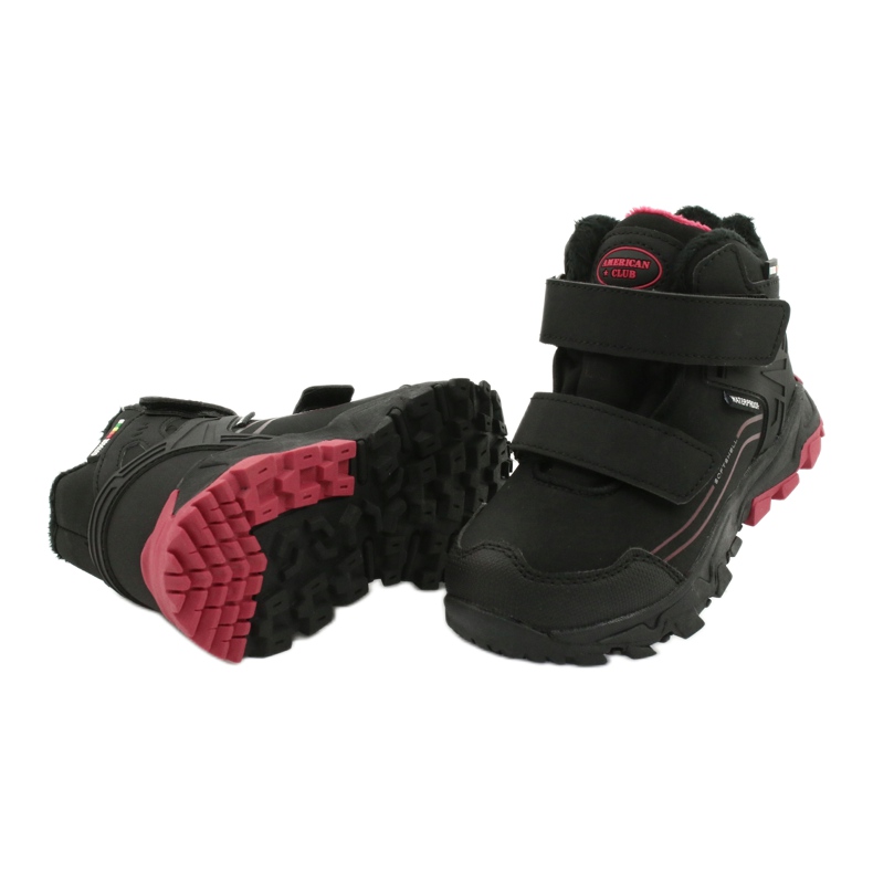 American Club Softshell -saappaat, joissa on kalvo musta punainen 3