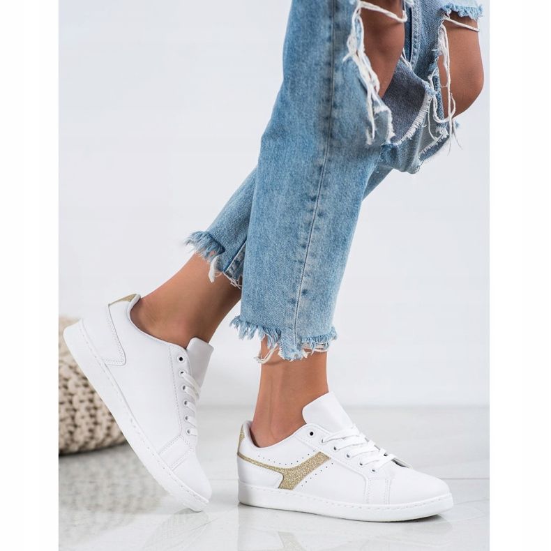 SHELOVET Muodikkaat urheilukengät valkoinen 1