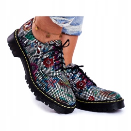 Naisten Brogues Oxfords Nahkakukat Maciejka 04087-43 monivärinen 3