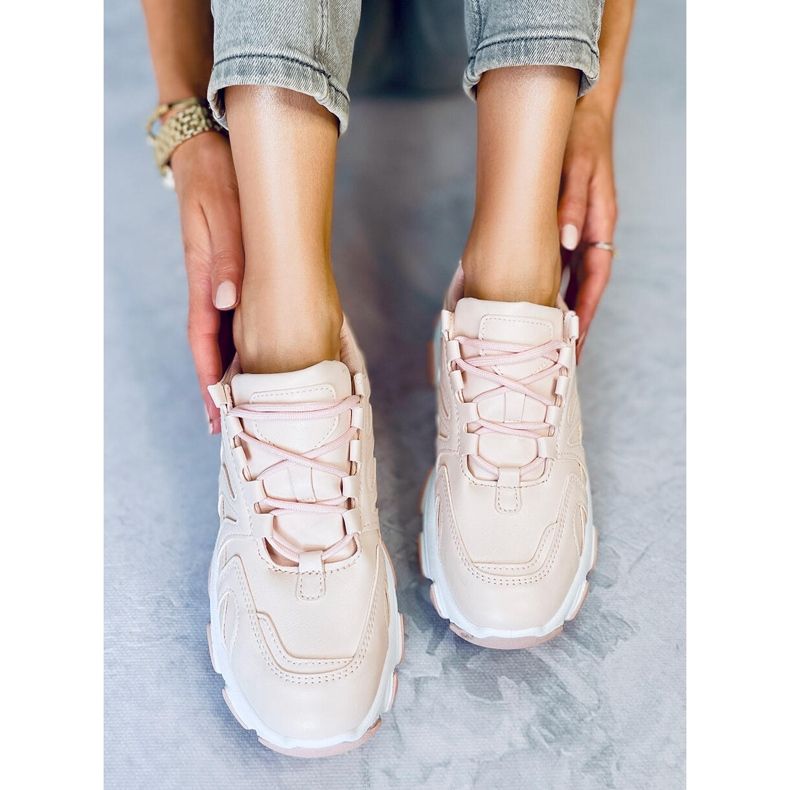 Vaaleanpunainen YK301 Vaaleanpunaiset urheilukengät 1