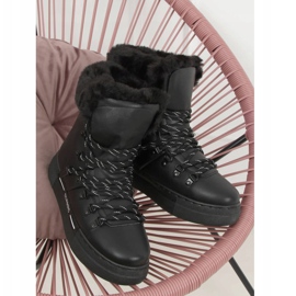 Mustat paksut eristetyt lumisaappaat BK903 Musta 2