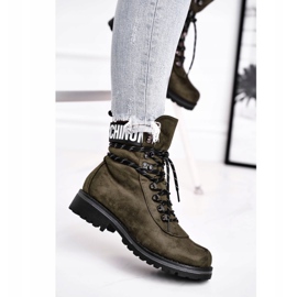 EVE Naisten saappaat Matala kantapää vetoketjulla Vihreä Popsi 1