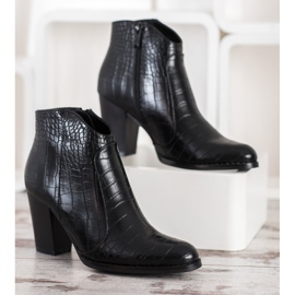 Filippo Muodikkaat Snake Print -kengät musta 2