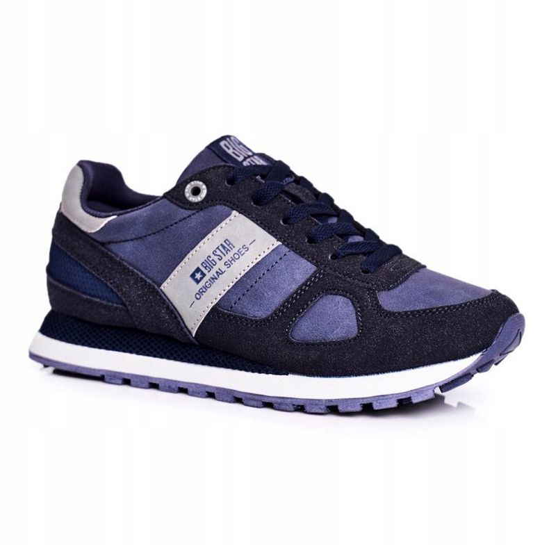 Naisten urheilukengät Big Star Navy Blue GG274676 tummansininen sininen harmaa 1