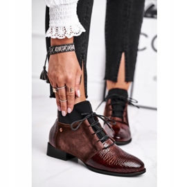 Naisten saappaat Nahka Maciejka Ruskea 04744-02 1