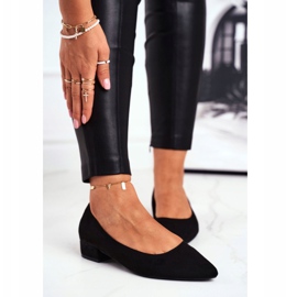 PS1 Naisten mokkanahkaiset ballerinat Elivia musta 2