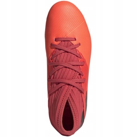 Adidas Nemeziz 19.3 Fg Junior EH0492 jalkapallokengät oranssi punainen 1