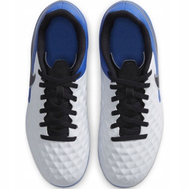 Nike Tiempo Legend 8 Club FG / MG Junior AT5881 104 jalkapallokengät valkoinen valkoinen 1