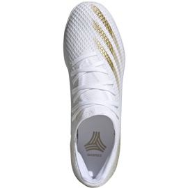 Adidas X GHOSTED.3 EG8204 jalkapallokengät valkoinen, kultainen kultainen 1
