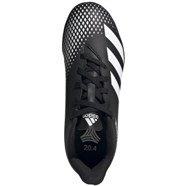 Adidas Predator 20.4 Tf Junior FW9223 jalkapallokengät musta musta 1