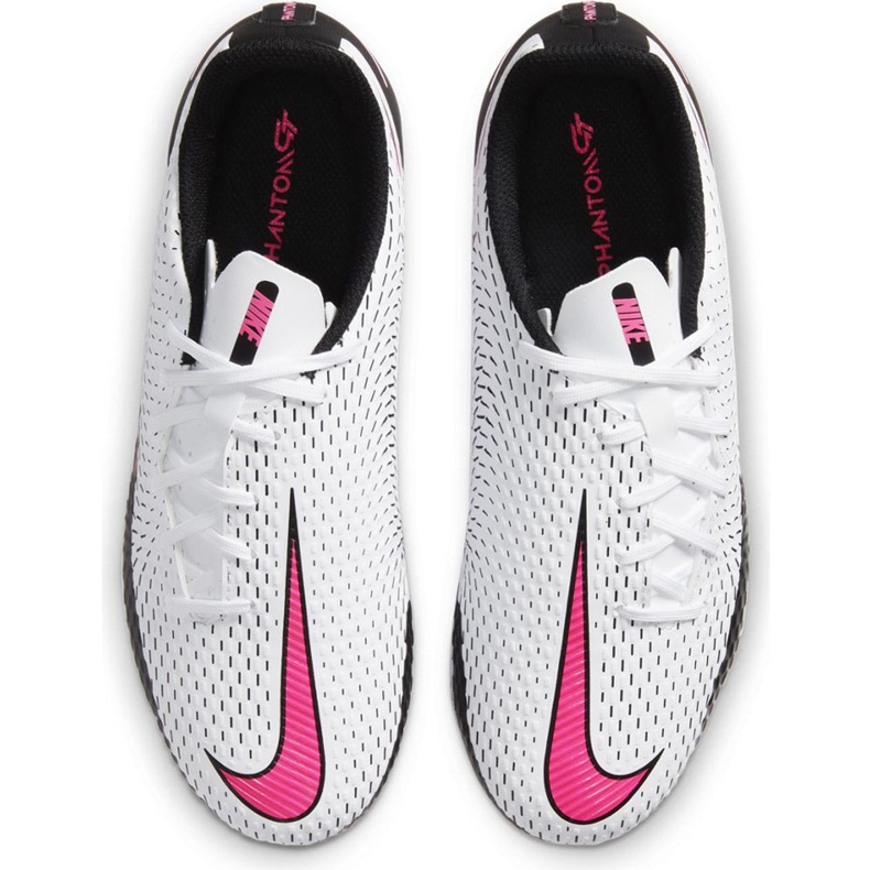 Nike Jr Phantom Gt Academy FG / MG CK8476 160 jalkapallokengät valkoinen valkoinen 1