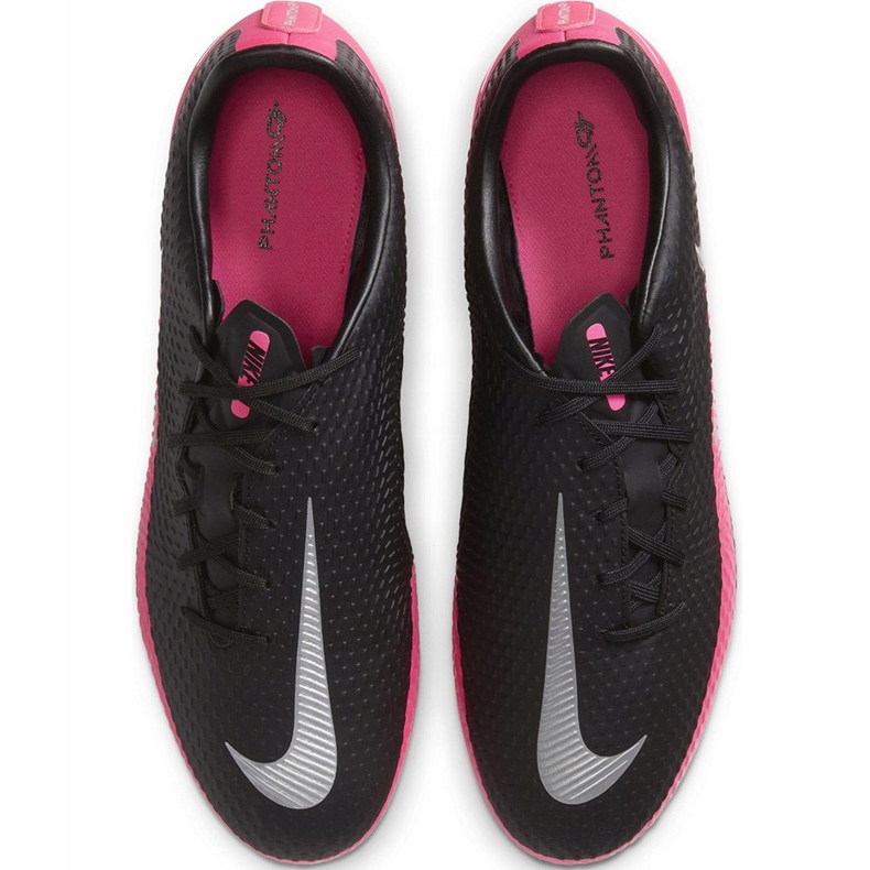 Nike Phantom Gt Academy FG / MG CK8460 006 jalkapallokengät musta, pinkki musta 1