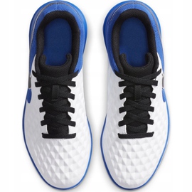 Nike Tiempo Legend 8 Club Ic Junior AT5882 104 jalkapallokengät sininen, valkoinen valkoinen 1