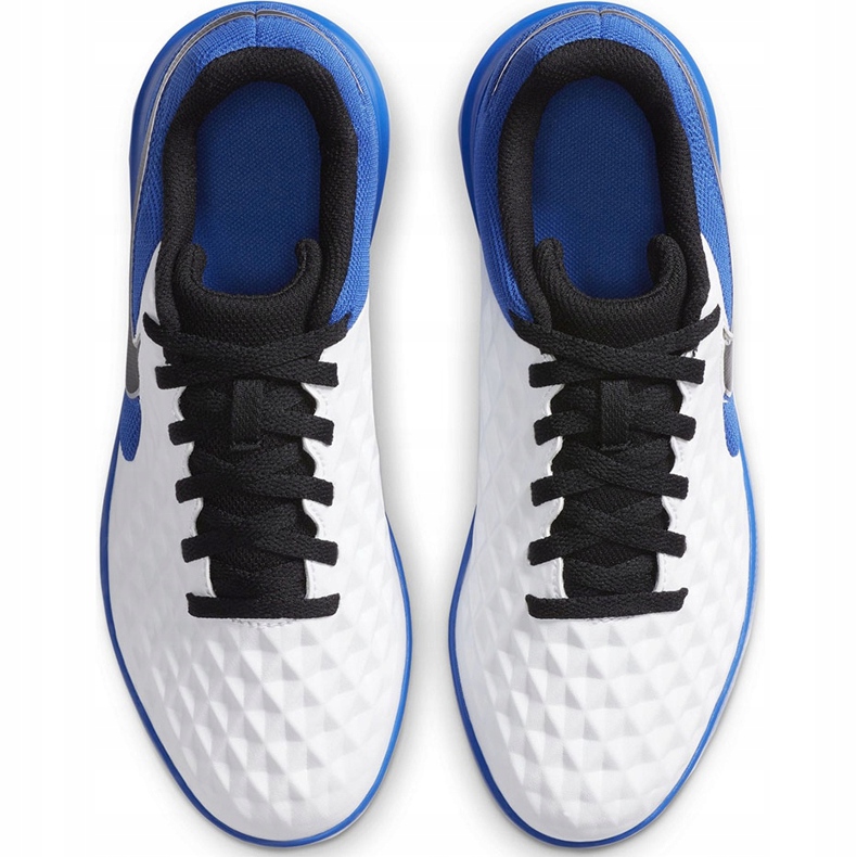 Nike Tiempo Legend 8 Club Ic Junior AT5882 104 jalkapallokengät sininen, valkoinen valkoinen 1