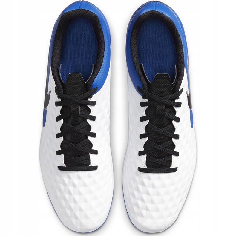 Nike Tiempo Legend 8 Club FG / MG AT6107 104 jalkapallokengät sininen, valkoinen valkoinen 1