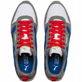 Miesten kengät Puma R78 valkoinen-sininen-punainen-musta 373117 10 tummansininen harmaa 2