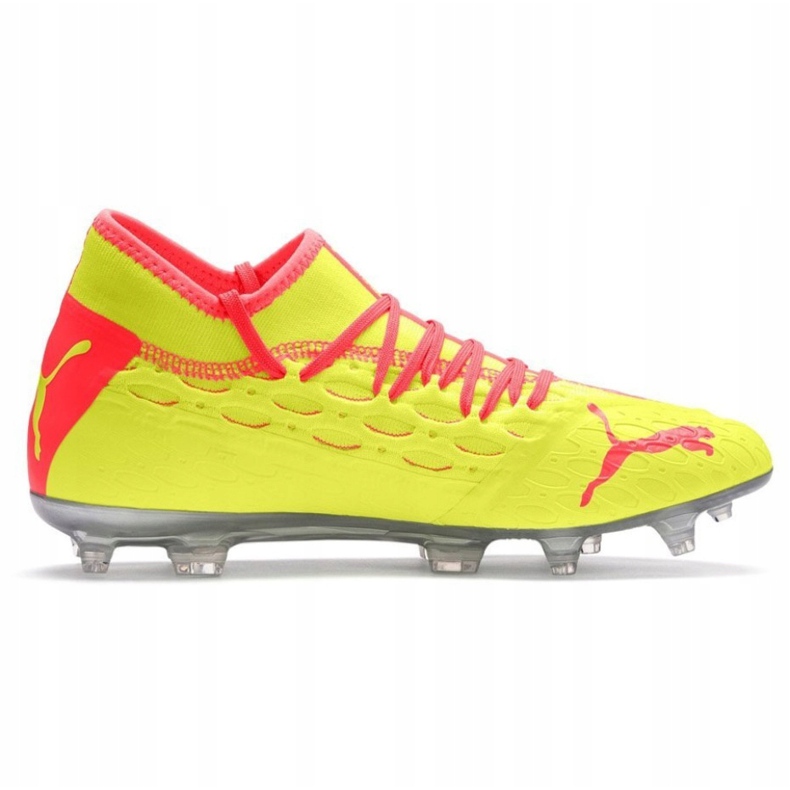 Puma Future 5.2 Netfit Osg Evo Fg Ag 106007 01 jalkapallokengät keltainen punainen 1