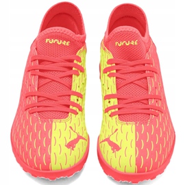 Puma Future 5.4 Osg Tt 105952 01 lasten jalkapallokengät punainen, keltainen punainen 2