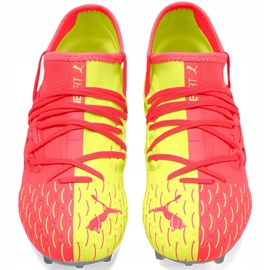 Puma Future 5.3 Netfit Osg Fg Ag 105947 01 lasten jalkapallokengät keltainen 2