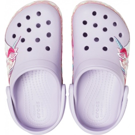 Crocsit FunLab Unicorn Band Cg K violetti 206270530 1