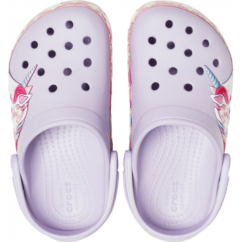 Crocsit FunLab Unicorn Band Cg K violetti 206270530 1