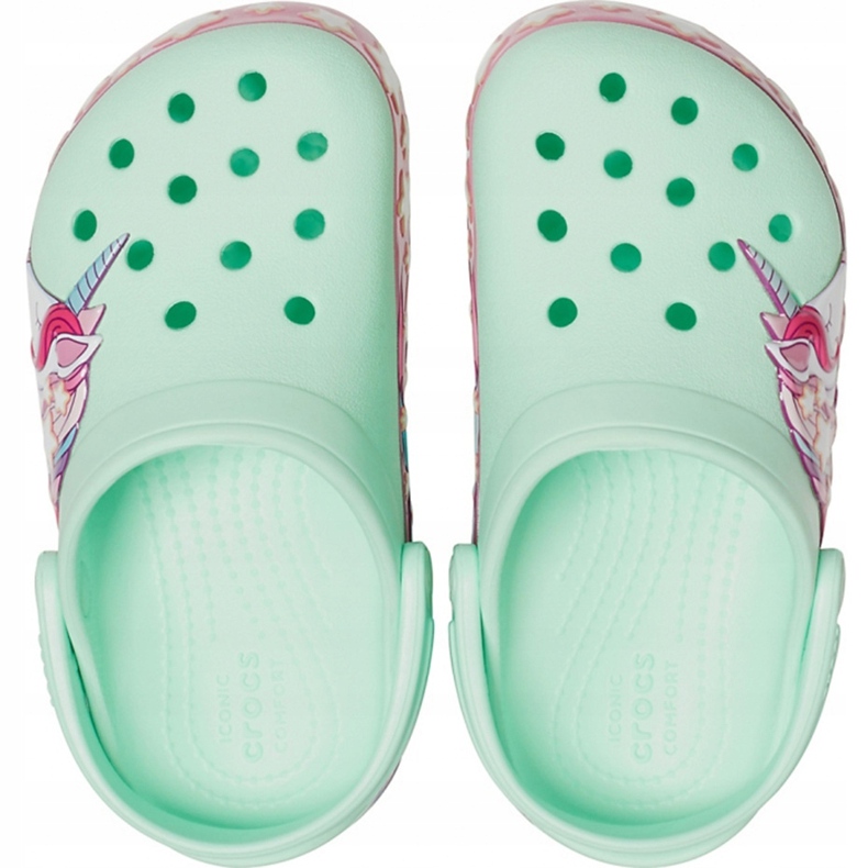 Crocs FunLab Unicorn Band Cg K Vihreä 206270 3TI vaaleanpunainen 1