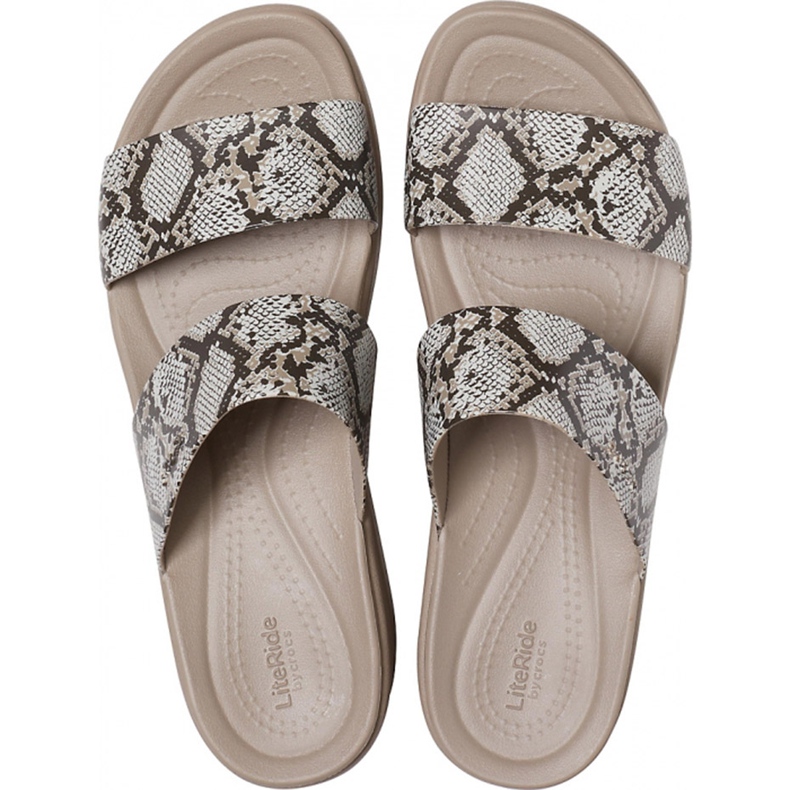 Crocs Naisten Tossut Brooklyn Mid Wedge W Multi Stucco 206219 93T beige 1