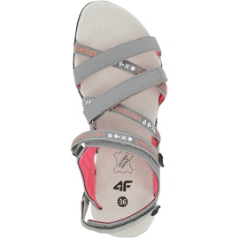Tyttöjen sandaalit 4F monivärinen HJL20 JSAD001 90S oranssi vaaleanpunainen harmaa 1