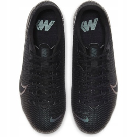 Nike Mercurial Vapor 13 Academy FG / MG Junior AT8123 010 jalkapallokengät musta / harmaa / hopea musta 1