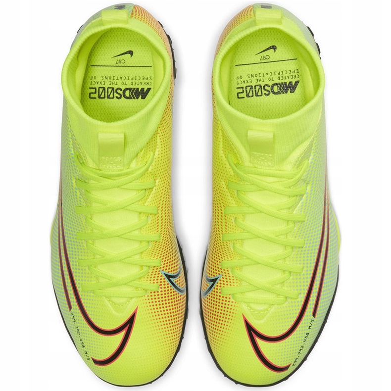 Nike Mercurial Superfly 7 Academy Mds Tf Junior BQ5407 703 jalkapallokengät monivärinen keltainen 1