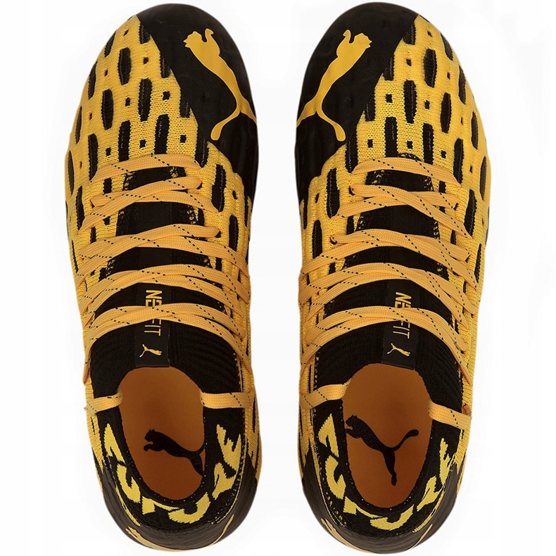 Puma Future 5.1 Netfit Fg Ag Junior 105805 02 jalkapallokengät keltainen 1