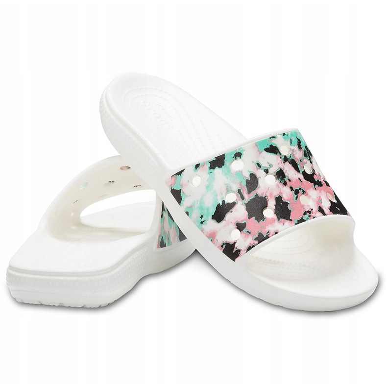 Crocs Naisten Classic Crocs Tie Dye Mania Slide 206481928 valkoinen monivärinen 1