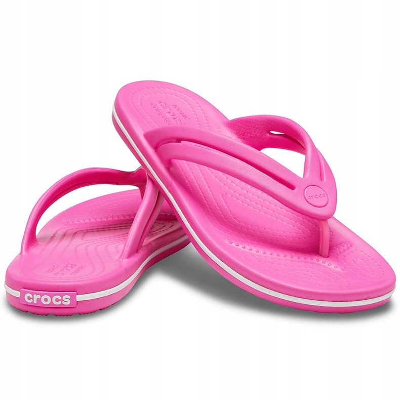 Crocs naisten tohvelit Crocband Flip W pinkki 206100 6QQ vaaleanpunainen 1