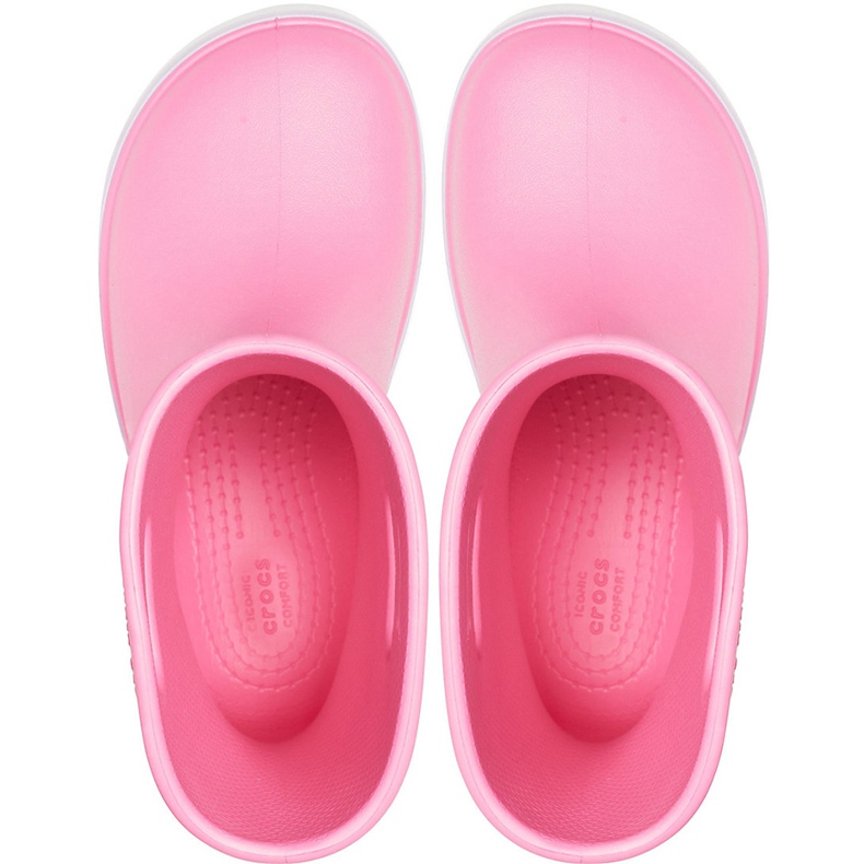 Crocs sadesaappaat lapsille Crocband Rain Boot Kids pinkki 205827 6QM vaaleanpunainen 1