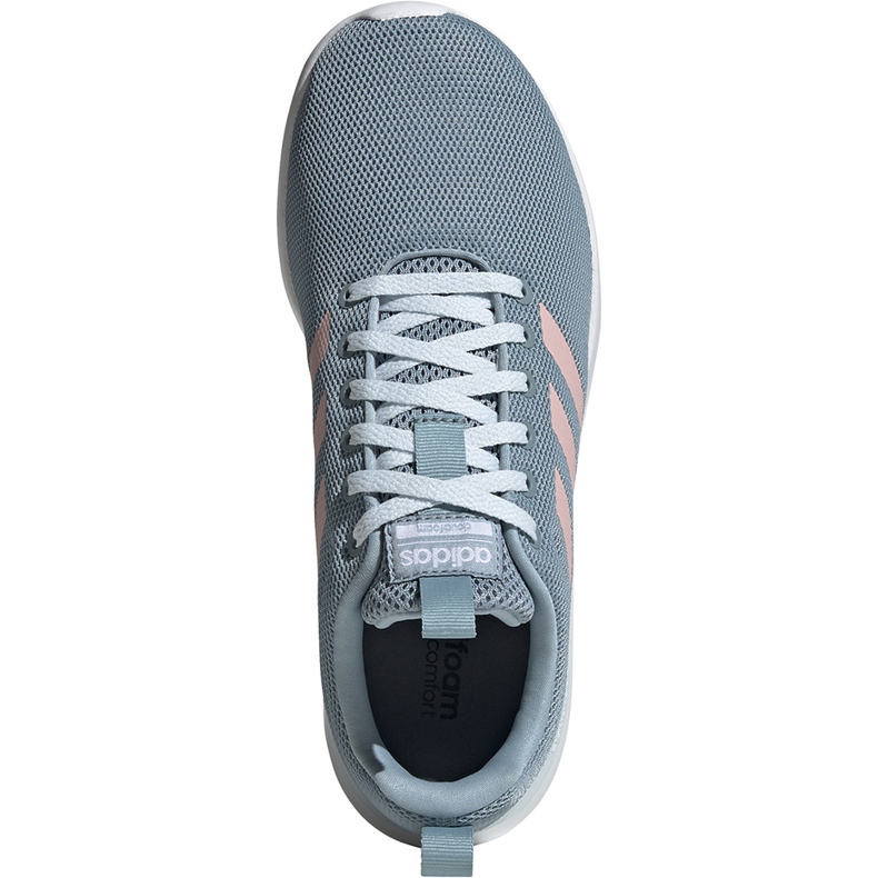 Adidas Lite Racer Cln naisten kengät harmaa-vaaleanpunainen EG3148 1