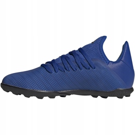 Adidas X 19.3 Tf Junior EG7172 jalkapallokengät sininen sininen 1
