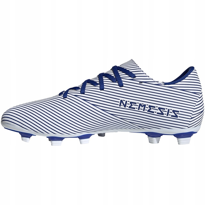 Adidas Nemeziz 19.4 FxG valkoiset ja siniset jalkapallokengät EF1707 monivärinen sininen 1