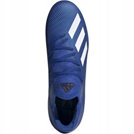 Jalkapallokengät adidas X 19.3 Fg sininen EG7130 sinivalkoinen 1