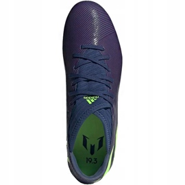Adidas Nemeziz Messi 19.3 Fg EF1806 jalkapallokengät violetti laivastonsininen 1