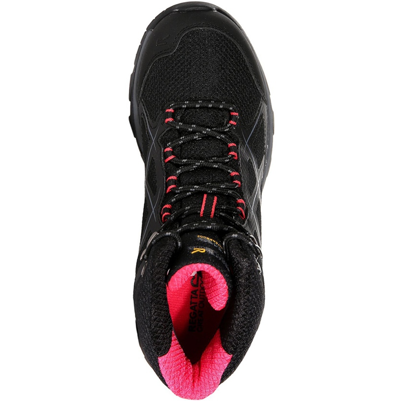 Naisten kengät Regatta Wms Kota Mid musta ja vaaleanpunainen RWF490 7HQ 1