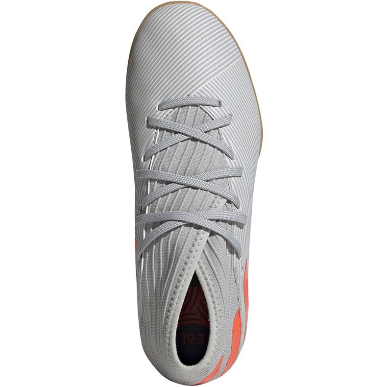 Adidas Nemeziz 19.3 In Jr harmaat jalkapallokengät EF8304 1
