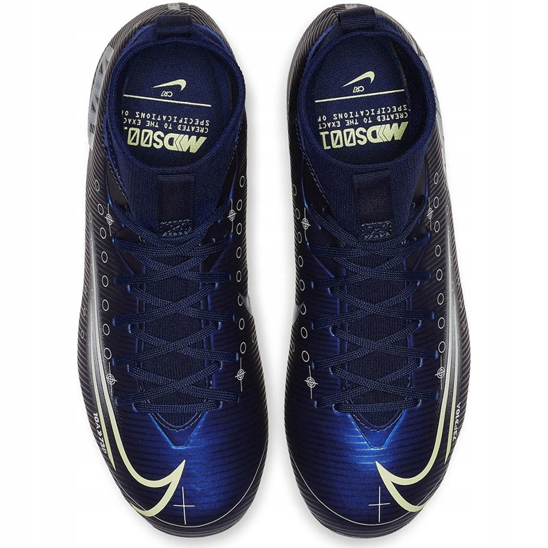 Nike Mercurial Superfly 7 Academy Mds FG / MG Junior BQ5409 401 jalkapallokengät tummansininen tummansininen 1