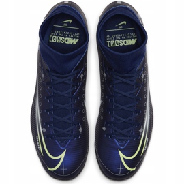 Nike Mercurial Superfly 7 Academy Mds Tf BQ5435 401 jalkapallokengät sininen tummansininen 1