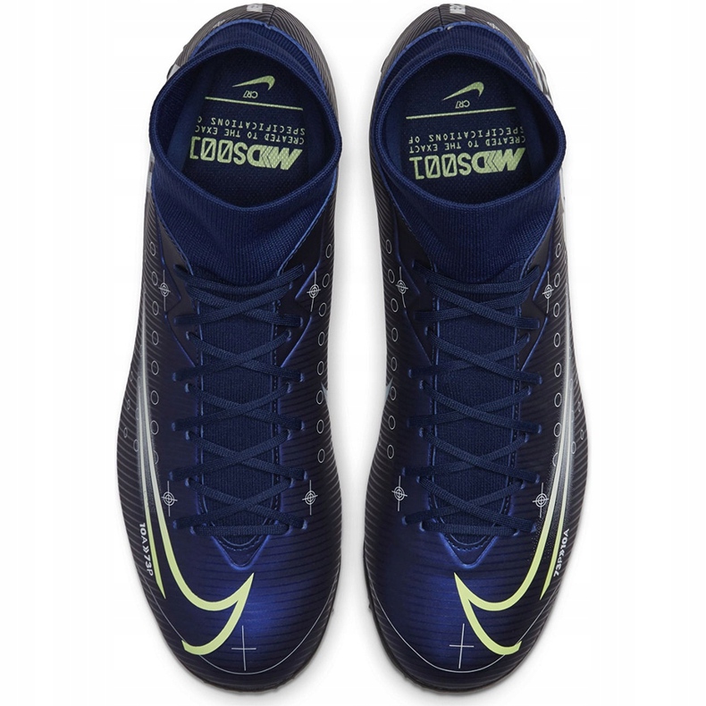 Nike Mercurial Superfly 7 Academy Mds Tf BQ5435 401 jalkapallokengät sininen tummansininen 1