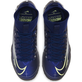 Nike Mercurial Superfly 7 Academy Mds Tf Junior BQ5407 401 jalkapallokengät tummansininen tummansininen 1